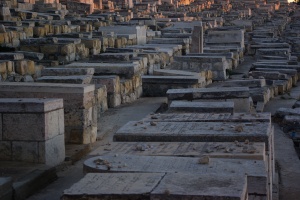 Un cimetière juif.